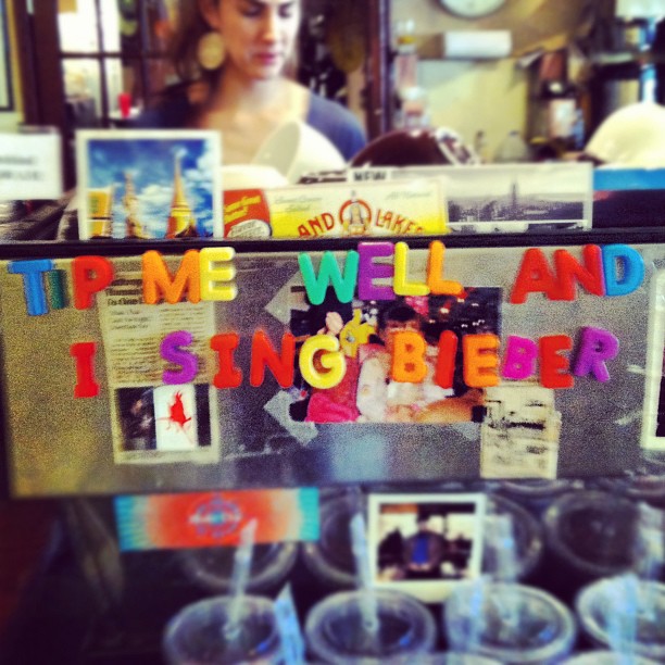 Tip Me Well And I Sing Bieber